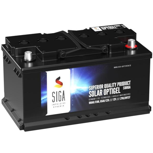 SIGA Solar OPTIGEL Batterie 100Ah 12V